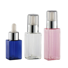 Plastic Square Pet Essential Oil Bottle with Dropper for Cosmetic (NDB02)